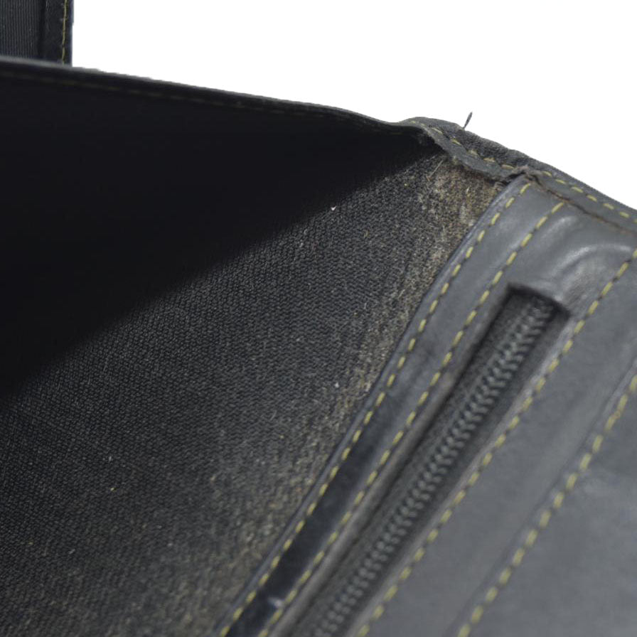 AUCTION $750 Fendi  Pequin Striped Flap Wallet Tobacco