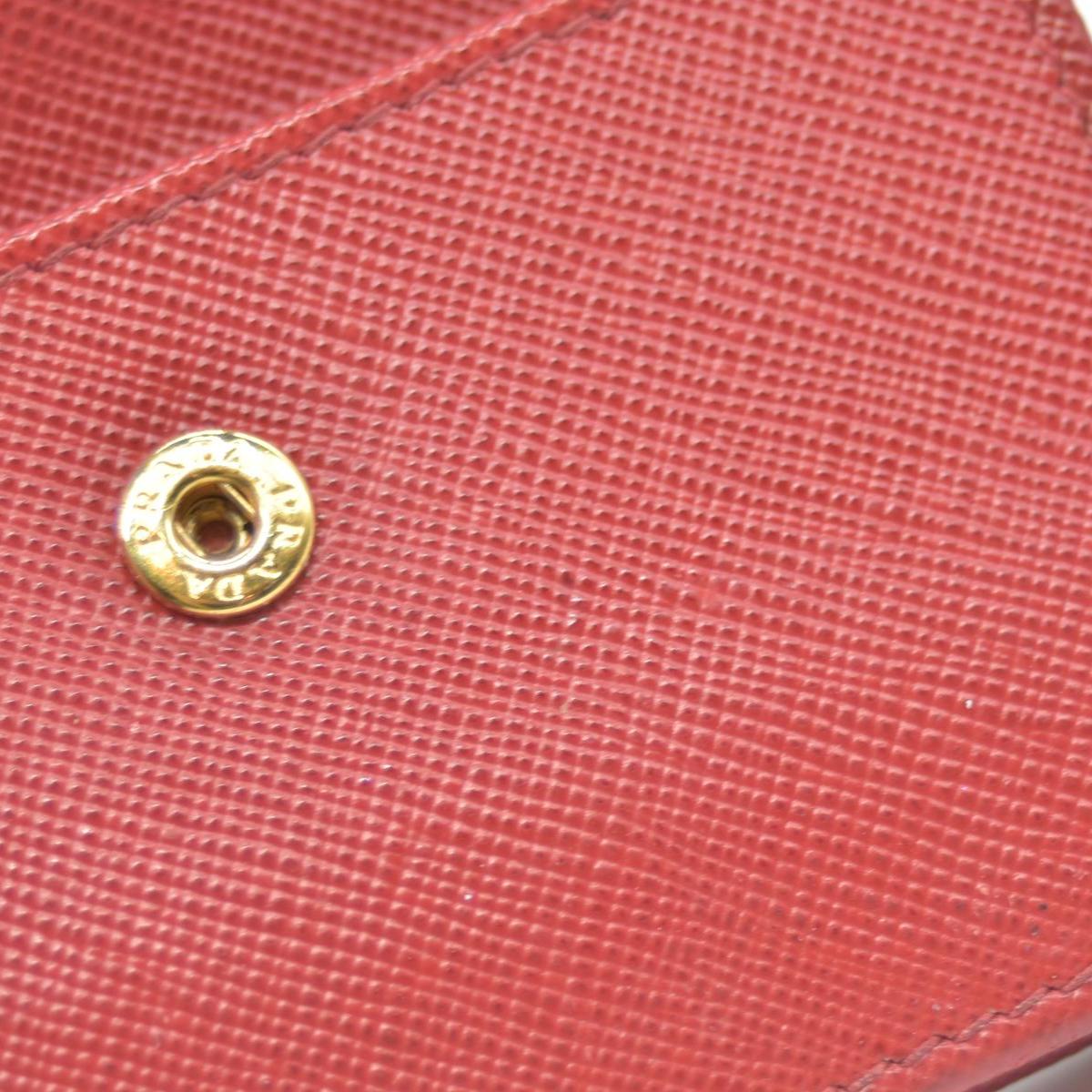 $850 Prada Leather Bag Pouch Red CONSIGNMENT