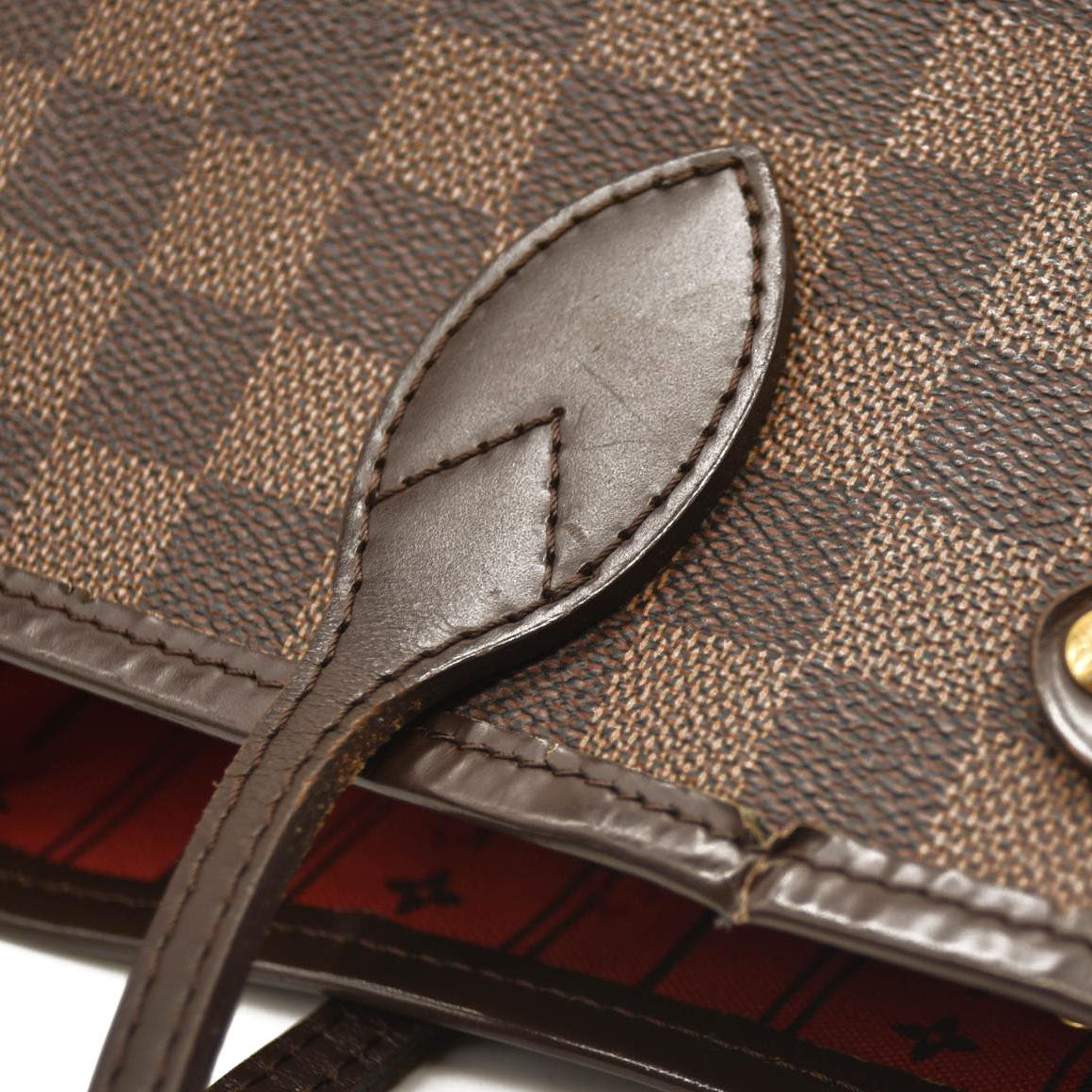 USED LOUIS VUITTON Damier Ebene Neverfull PM MB1161