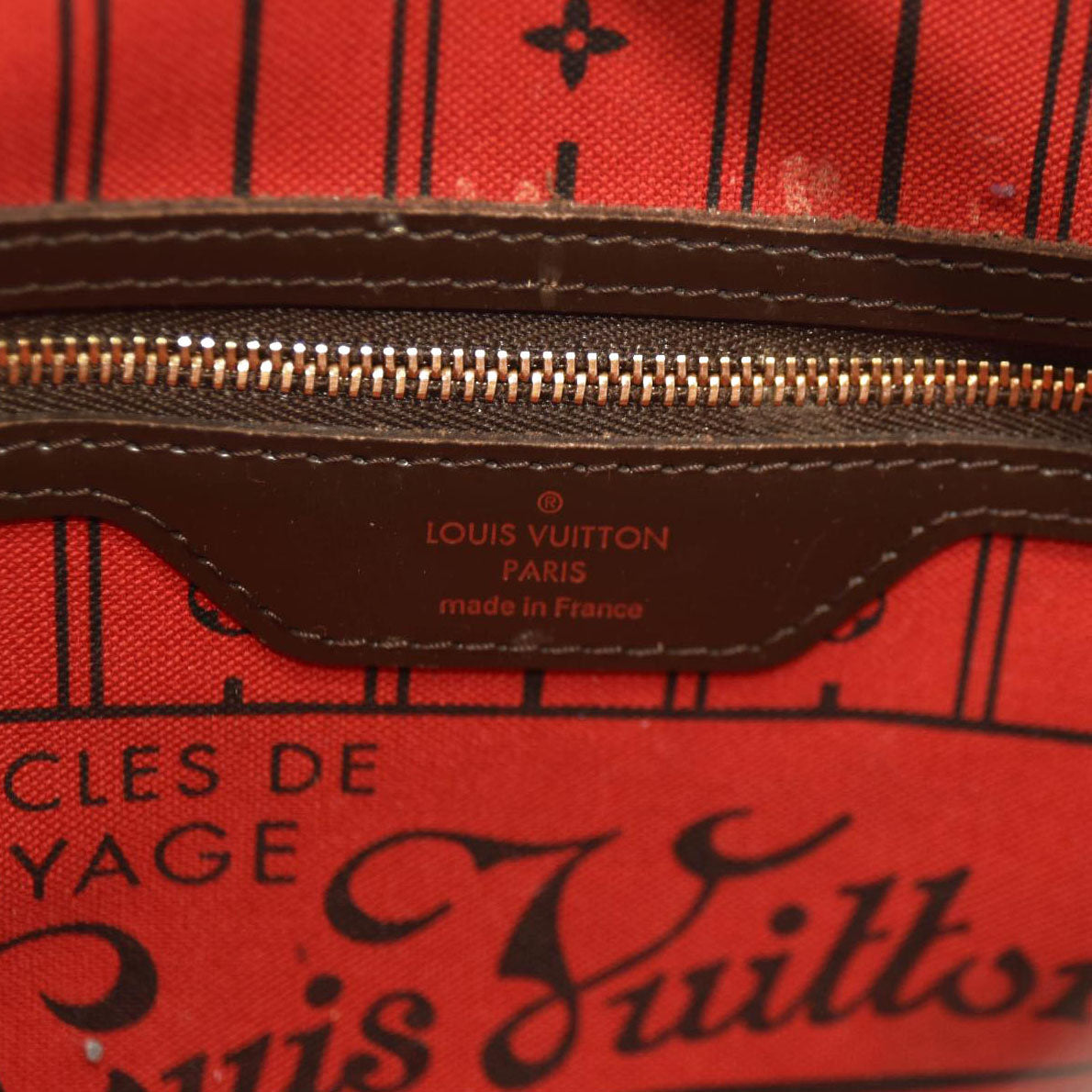 USED LOUIS VUITTON Damier Ebene Neverfull PM MB1161