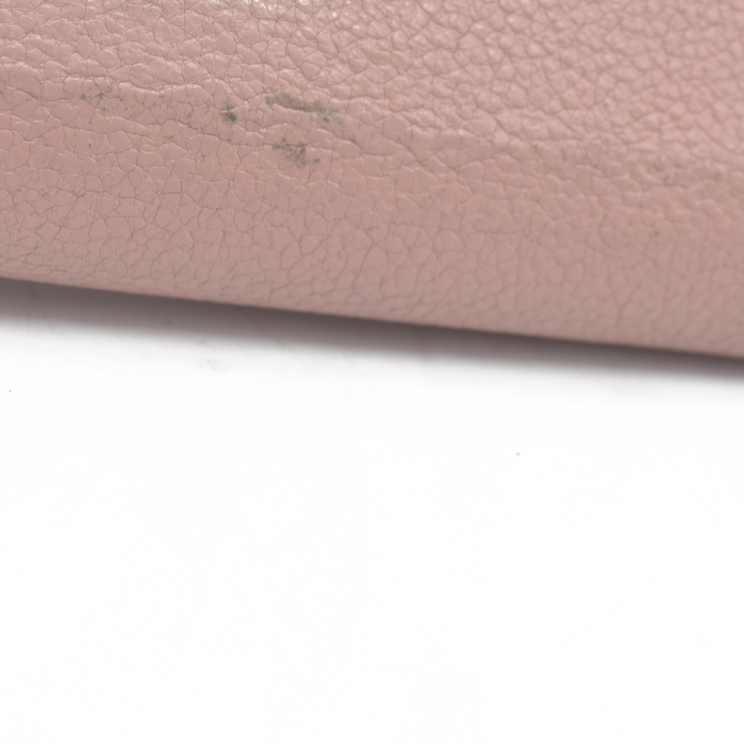 $1130 Louis Vuitton Comet Taurillon Leather Zip Zippy Long Wallet Pink MI0146 2016
