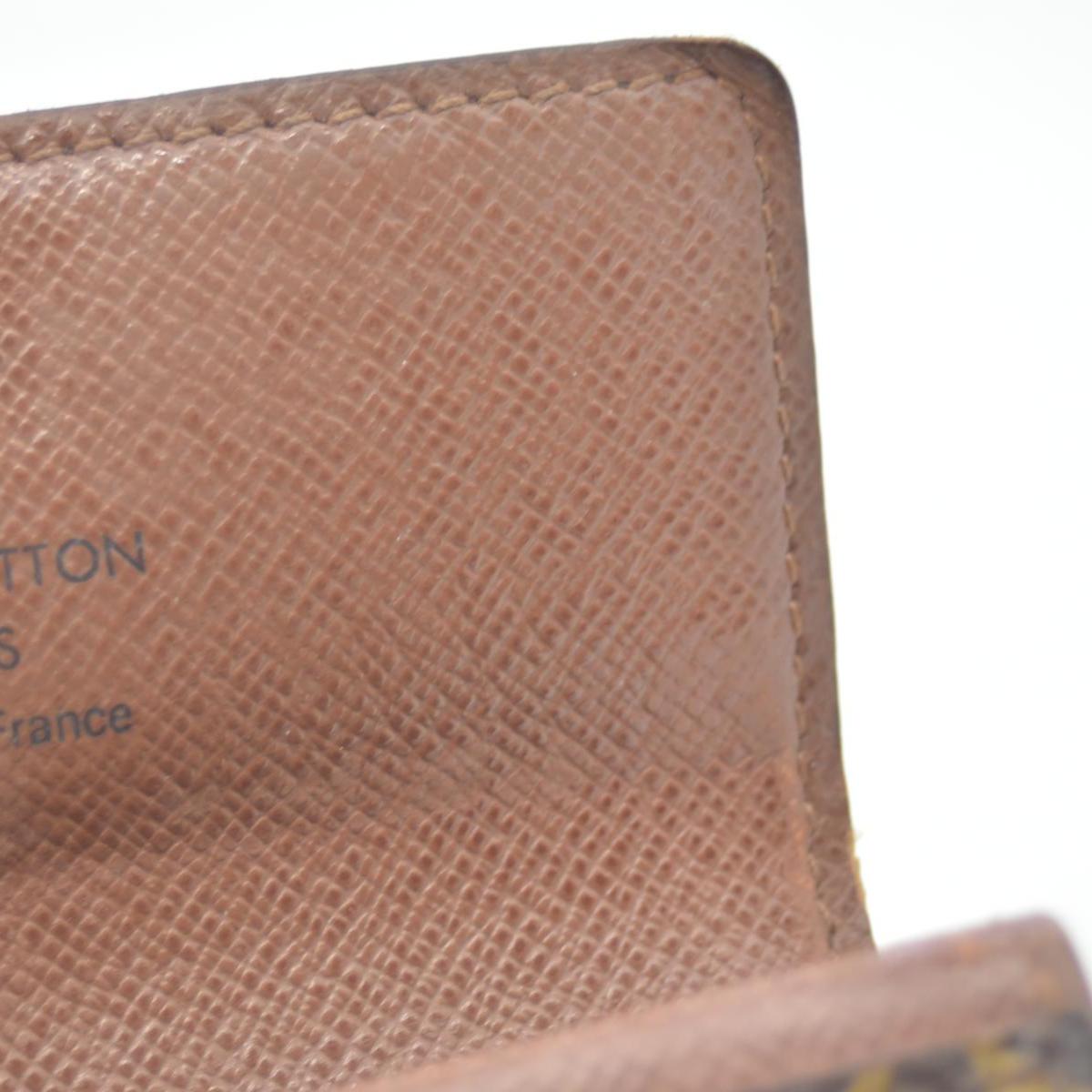$435 Louis Vuitton Monogram Plat Coin Purse Wallet Brown RA0170 CONSIGNMENT