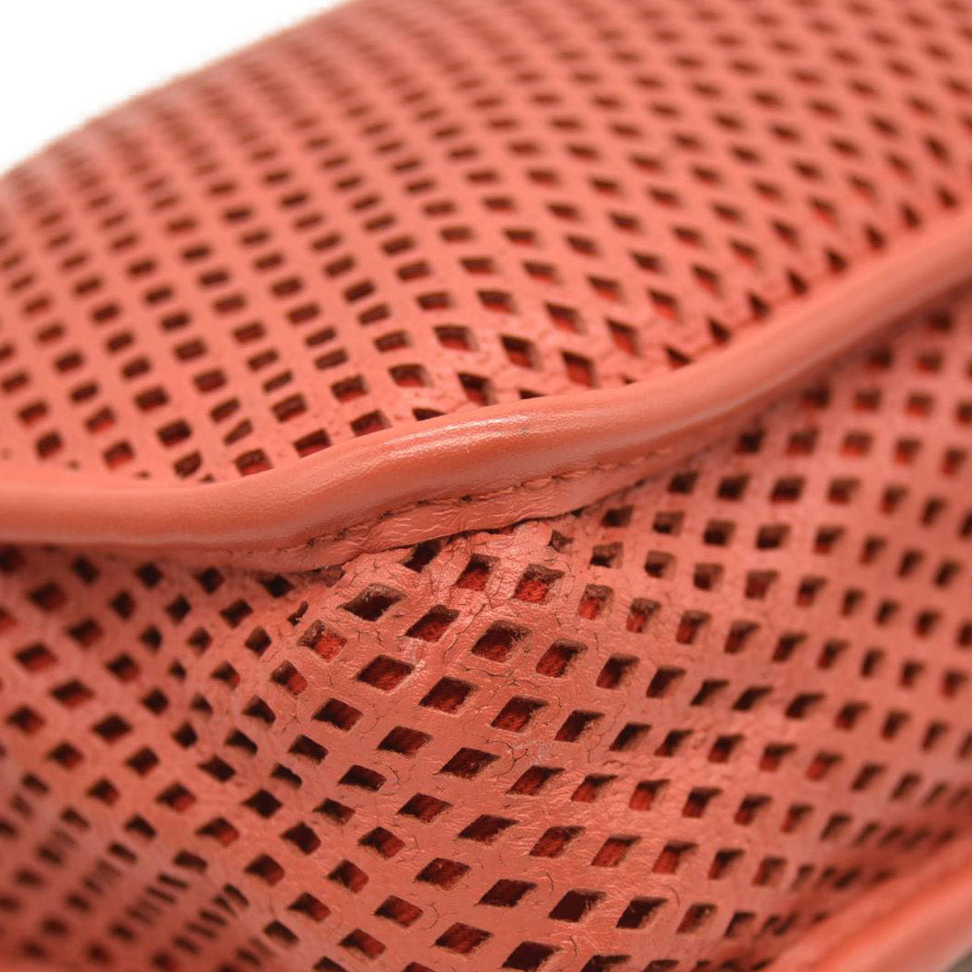 CHANEL Perforated Calfskin Up In The Air Flap Red 17*