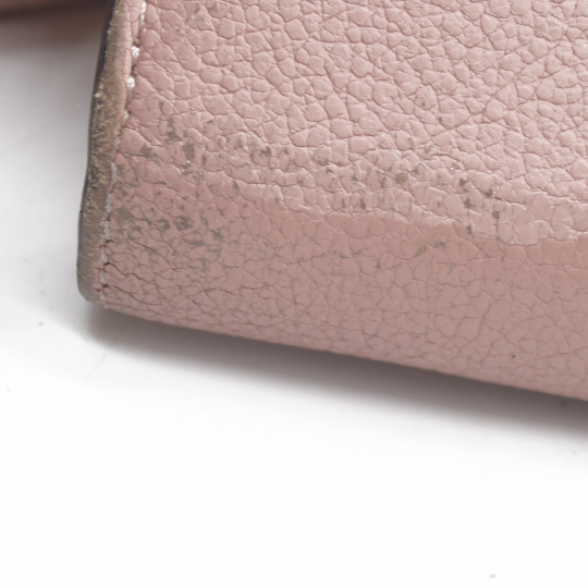 $1130 Louis Vuitton Comet Taurillon Leather Zip Zippy Long Wallet Pink MI0146 2016