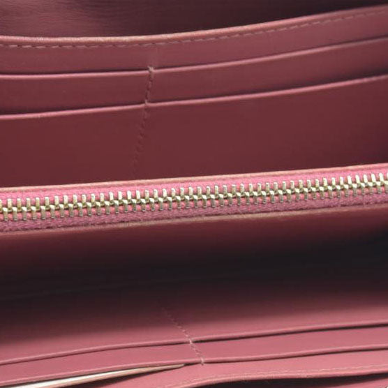 AUCTION $545 Miu Miu  Vernice Crocodile Embossed Calfskin Zip Around Wallet Antico