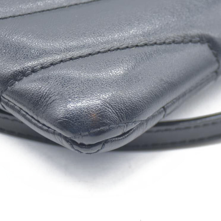 $3400 Saint Laurent  Calfskin Y Quilted Monogram Loulou Flap Bag Black