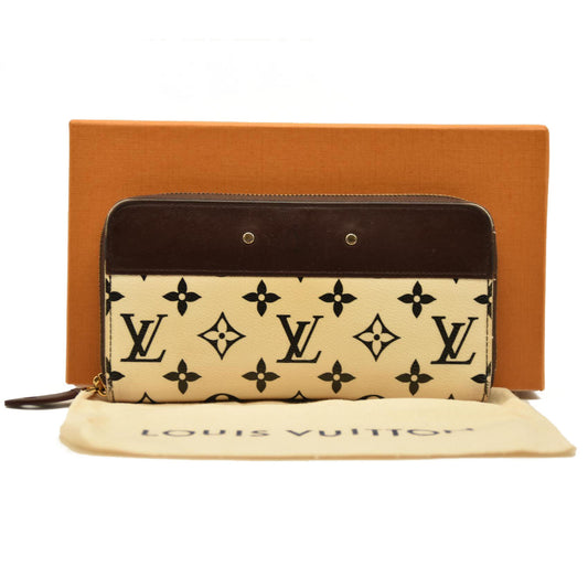 Louis Vuitton  Calfskin Monogram Gamma Zippy Wallet White Chocolate SP0136