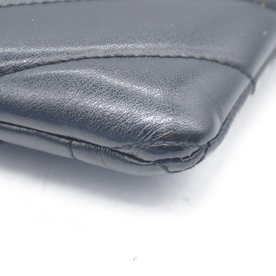 $3400 Saint Laurent  Calfskin Y Quilted Monogram Loulou Flap Bag Black
