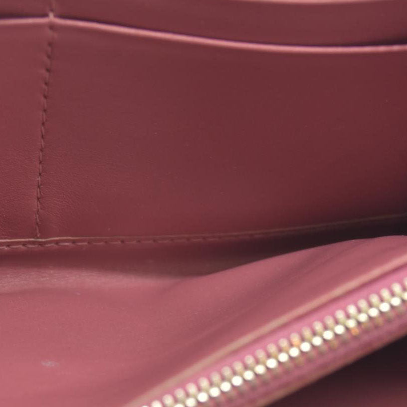 AUCTION $545 Miu Miu  Vernice Crocodile Embossed Calfskin Zip Around Wallet Antico