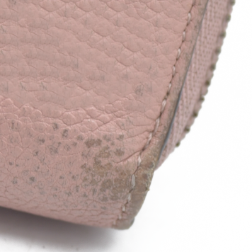 $1130 Louis Vuitton Comet Taurillon Leather Zip Zippy Long Wallet Pink MI0146 2016
