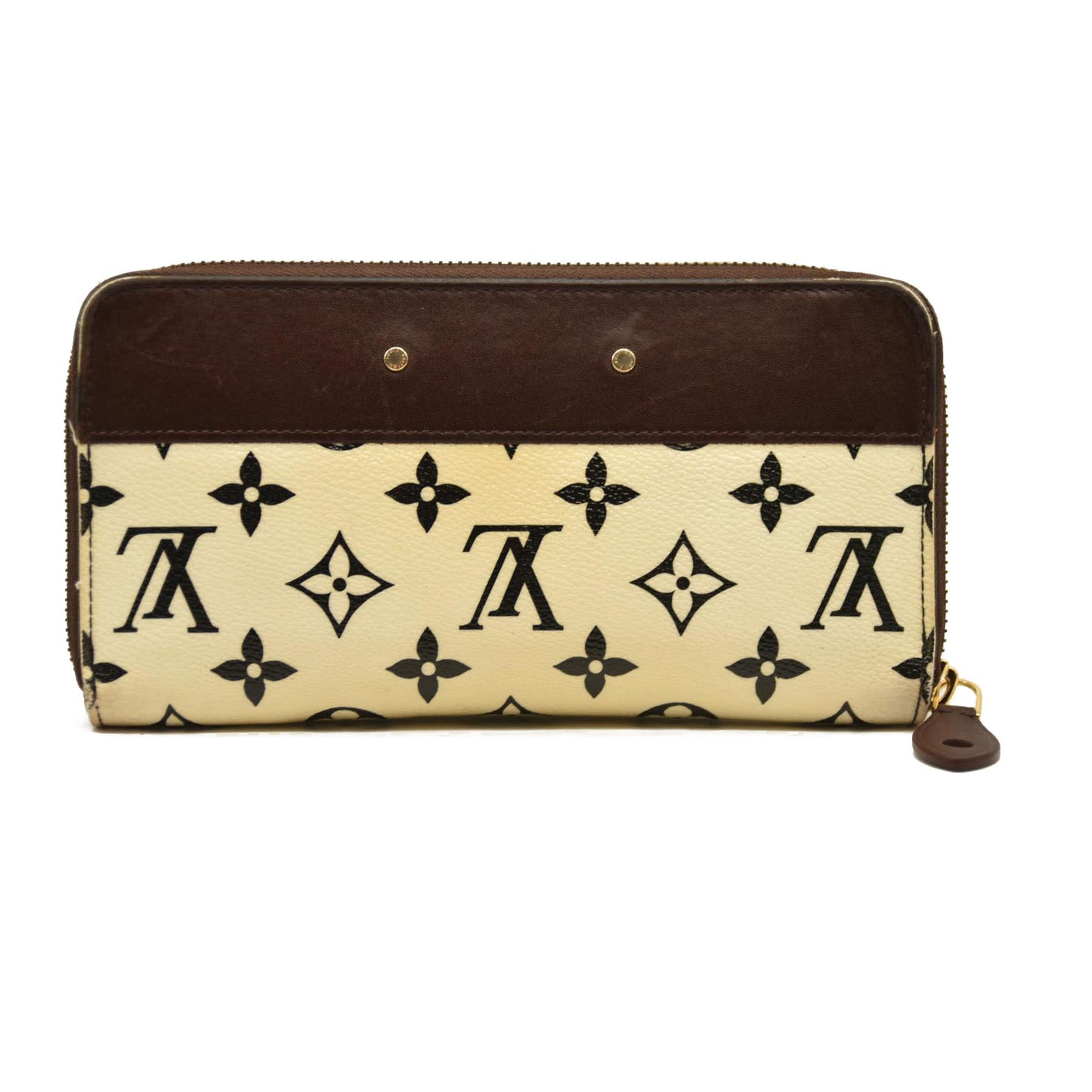 Louis Vuitton  Calfskin Monogram Gamma Zippy Wallet White Chocolate SP0136