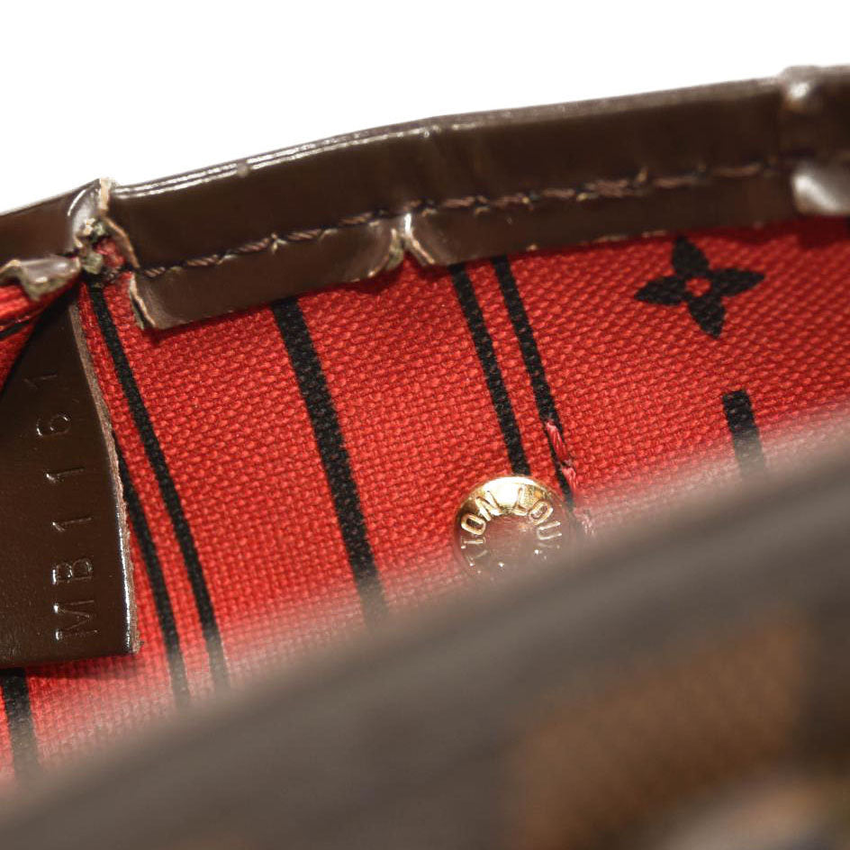 USED LOUIS VUITTON Damier Ebene Neverfull PM MB1161