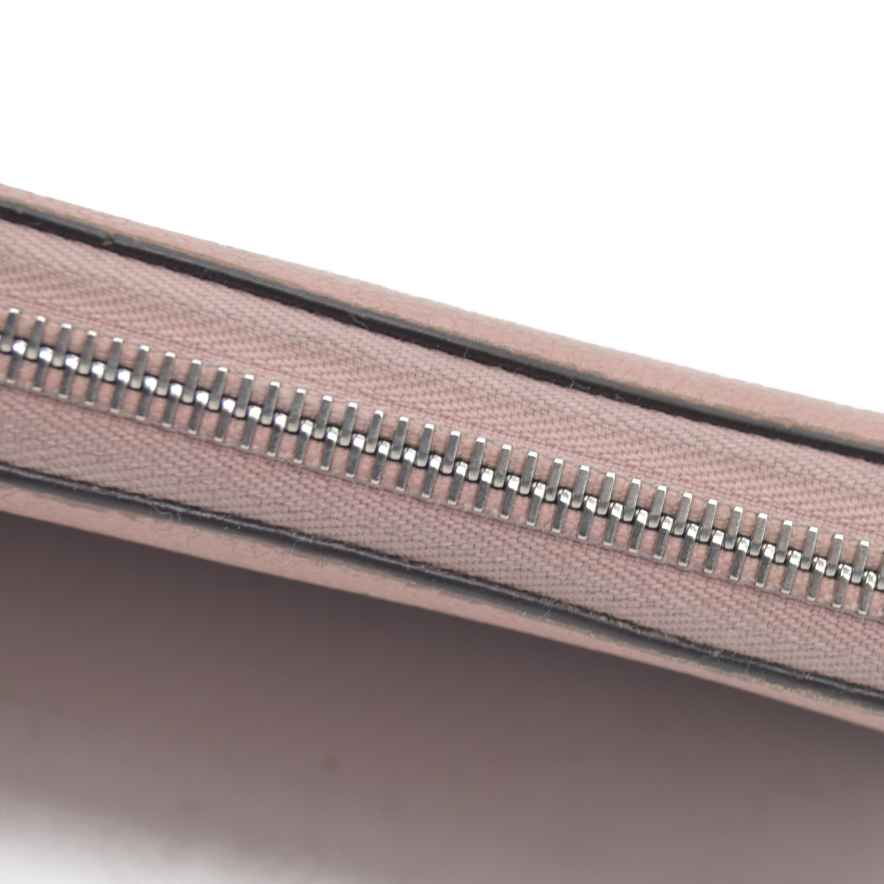 $1130 Louis Vuitton Comet Taurillon Leather Zip Zippy Long Wallet Pink MI0146 2016
