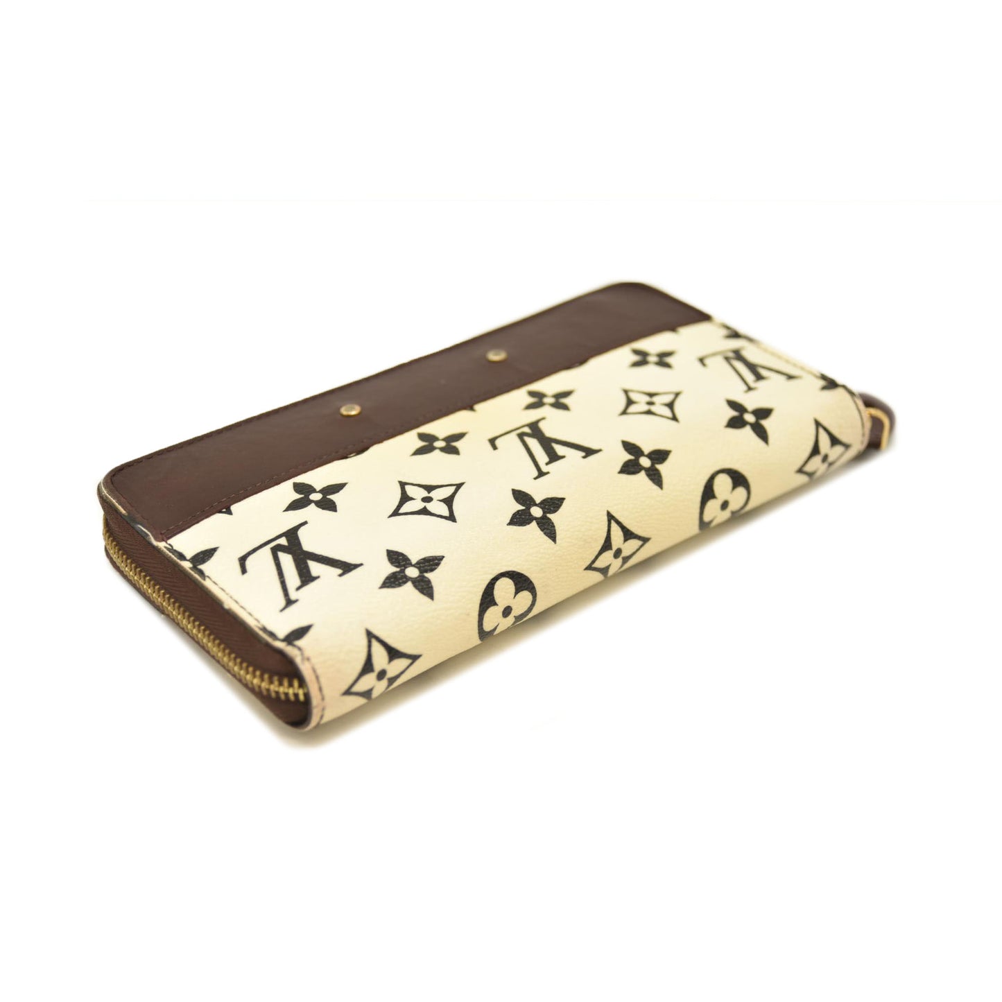 Louis Vuitton  Calfskin Monogram Gamma Zippy Wallet White Chocolate SP0136