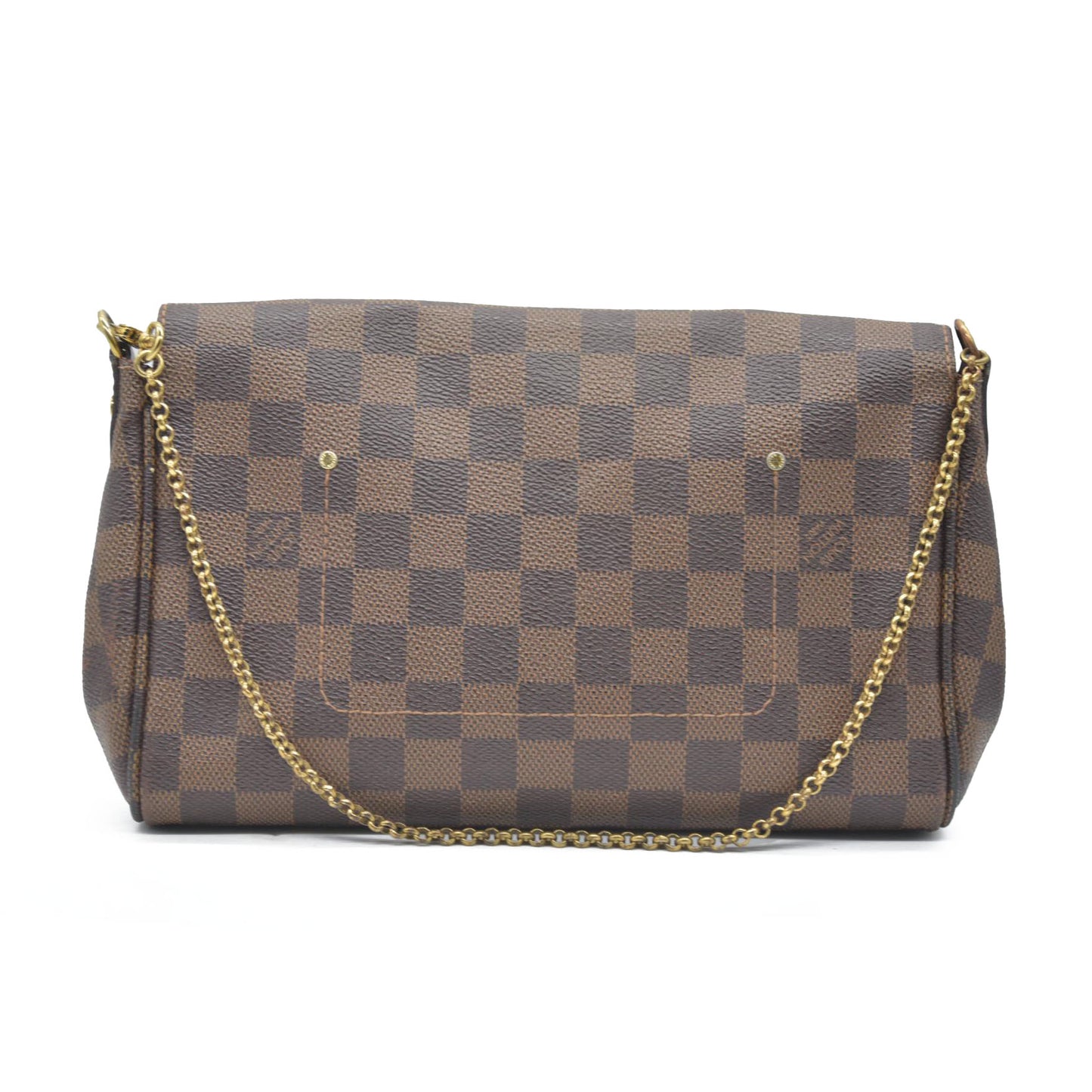 AUCTION $1690 Louis Vuitton Shoulder Bag Damier Favorite MM