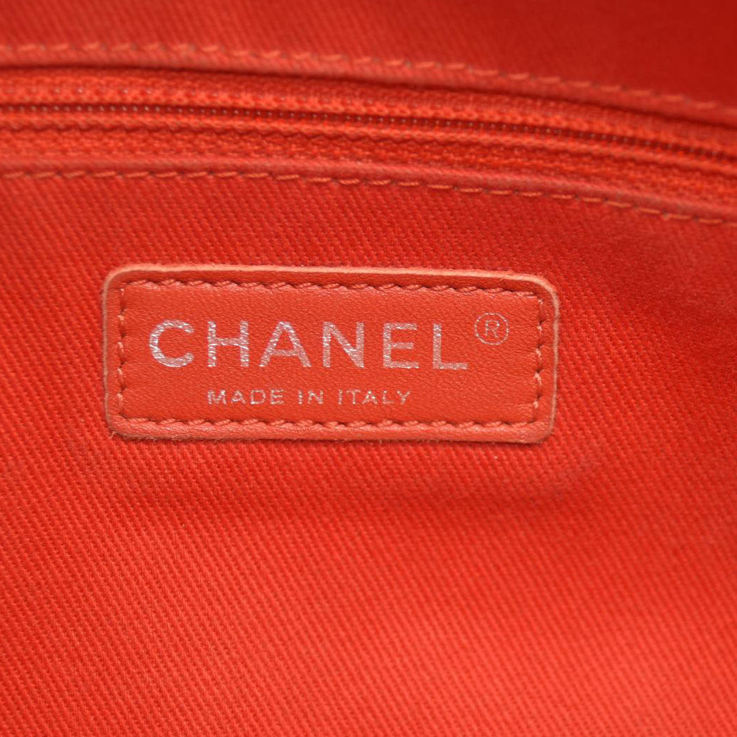 CHANEL Perforated Calfskin Up In The Air Flap Red 17*