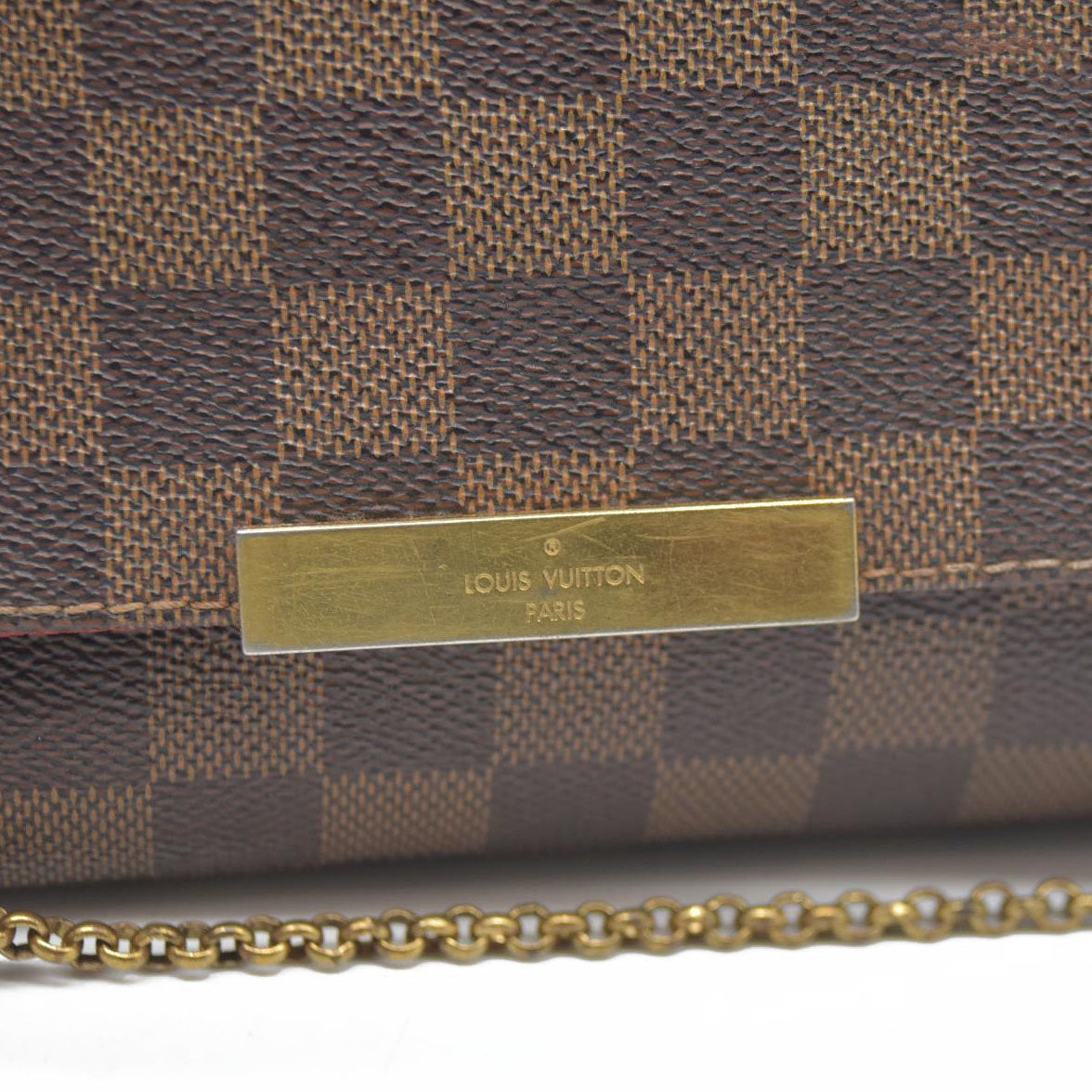 AUCTION $1690 Louis Vuitton Shoulder Bag Damier Favorite MM