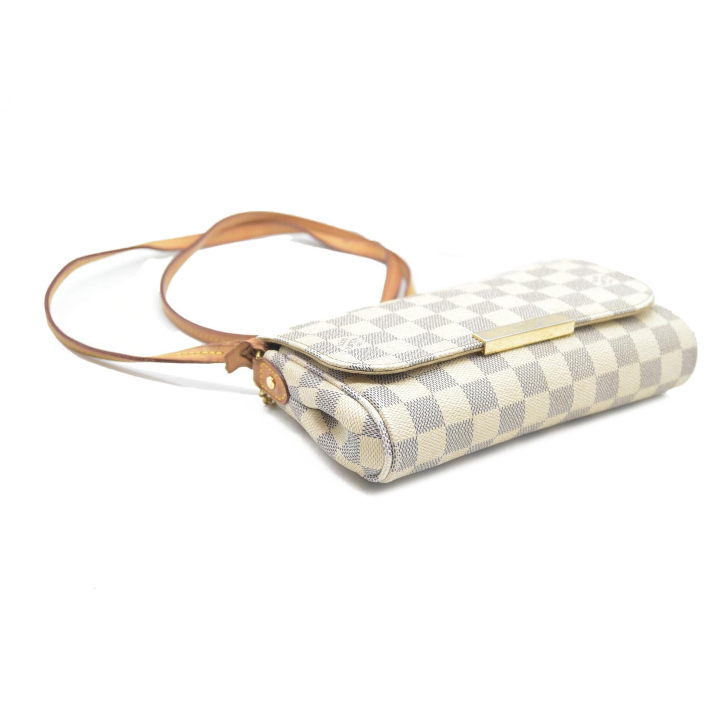 $1490 Louis Vuitton  Damier Azur Favorite PM DU0164