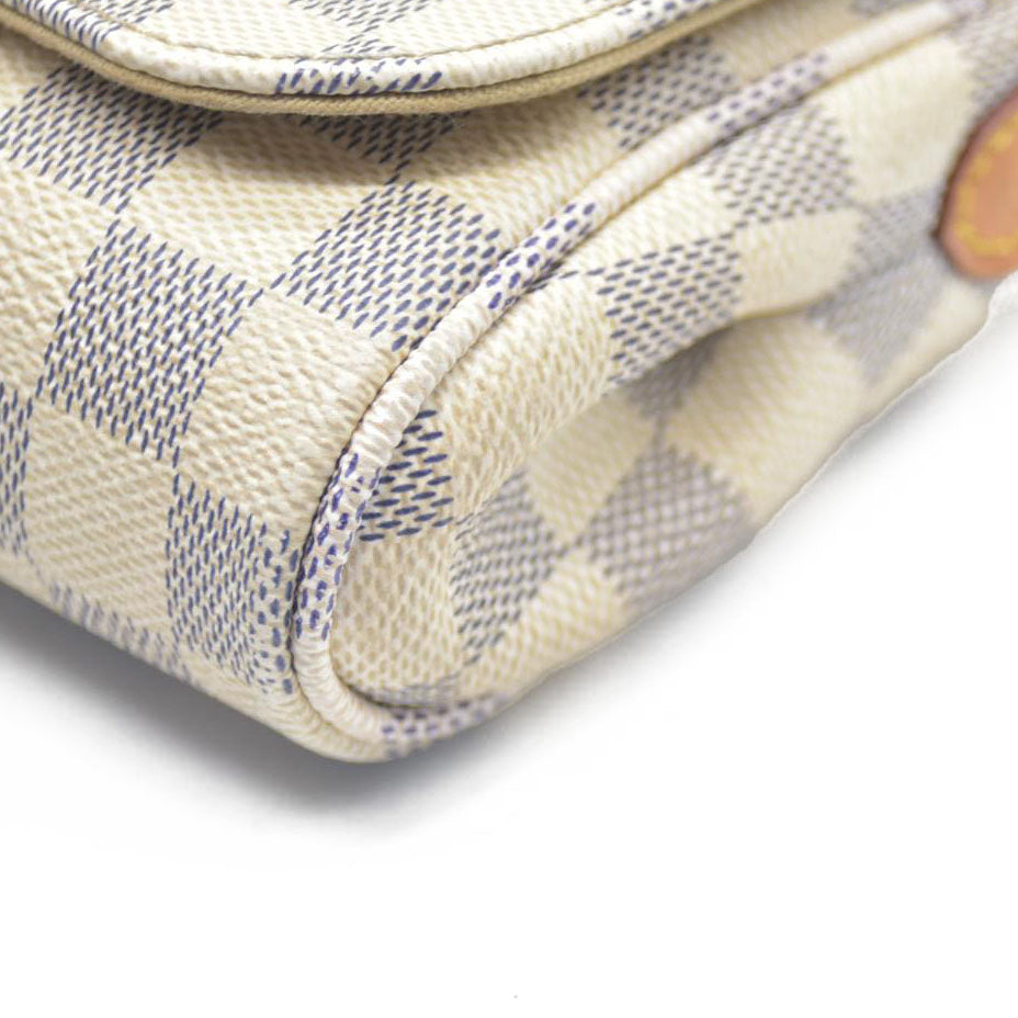 $1490 Louis Vuitton  Damier Azur Favorite PM DU0164