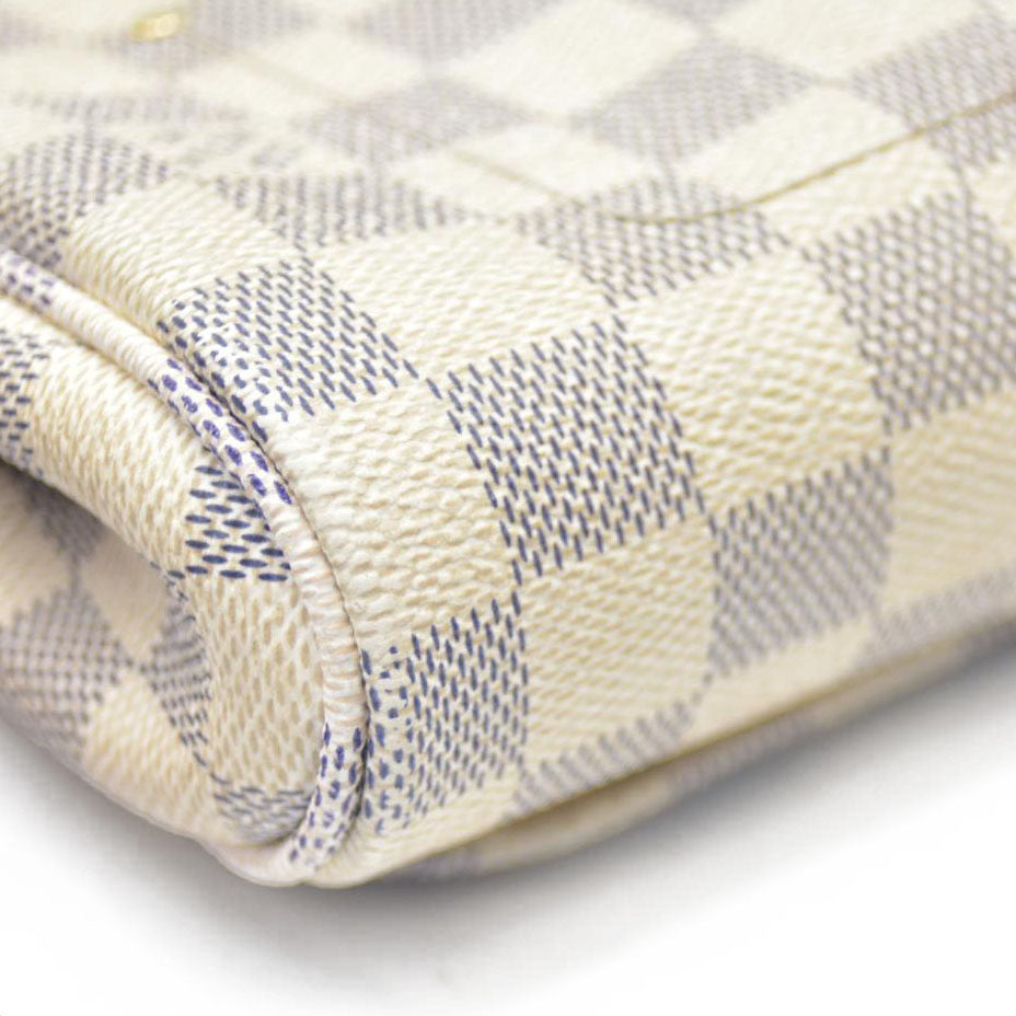 $1490 Louis Vuitton  Damier Azur Favorite PM DU0164