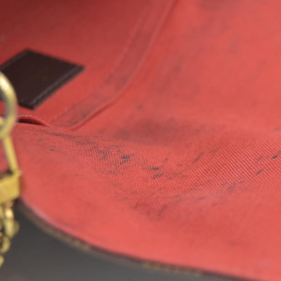 AUCTION $1690 Louis Vuitton Shoulder Bag Damier Favorite MM