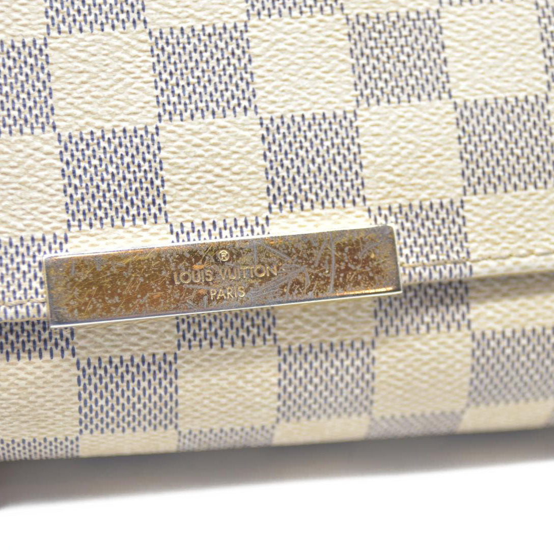 $1490 Louis Vuitton  Damier Azur Favorite PM DU0164