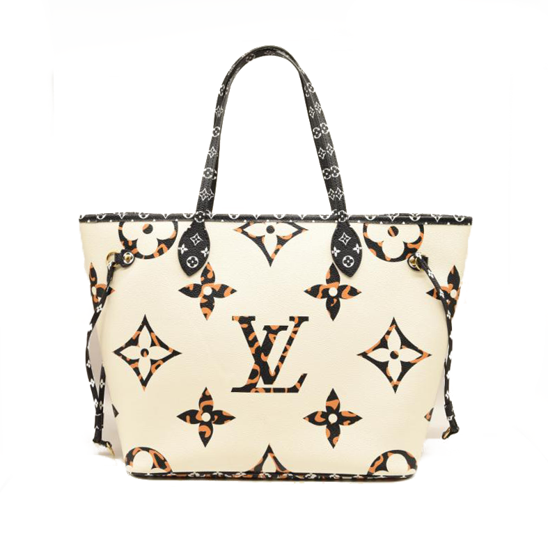 Louis Vuitton Monogram Giant Jungle Neverfull MM Ivory