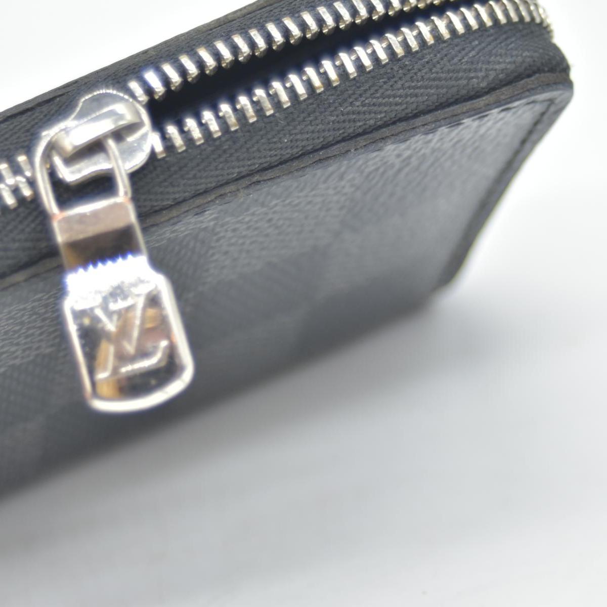 $435 Louis Vuitton Damier Graphite Zippy Coin Purse Vertical MI0230 CONSIGNMENT