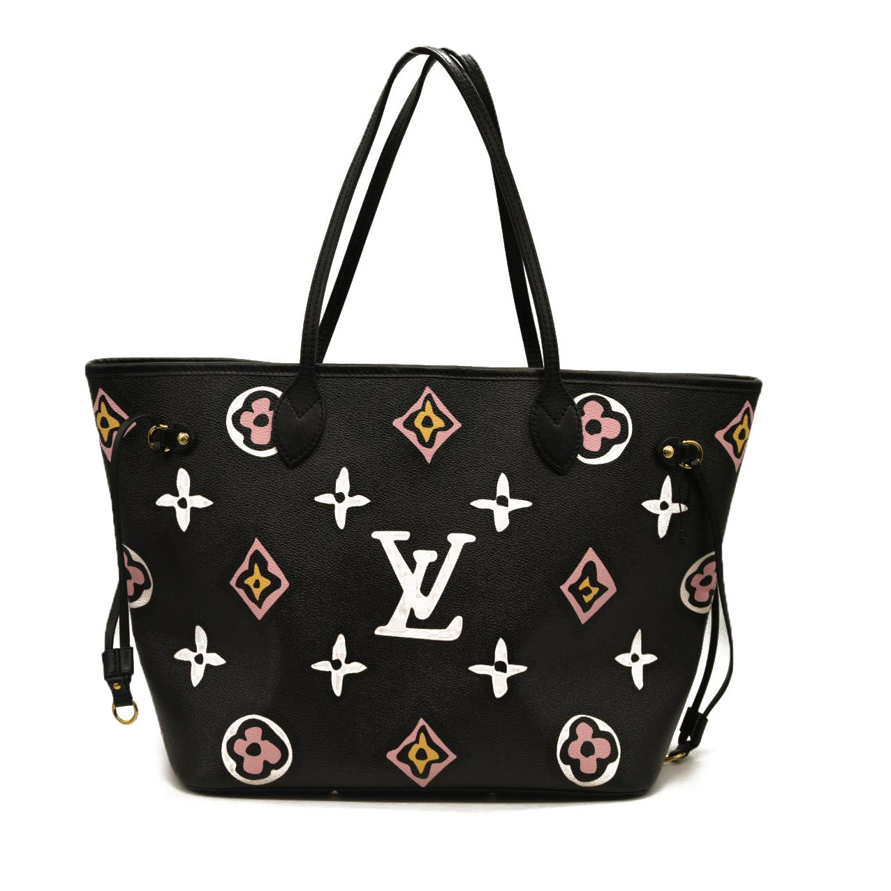 Louis Vuitton  Monogram Giant Wild At Heart Neverfull MM Black RFID