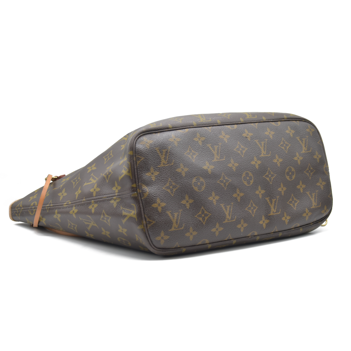 AUCTION $2120 Louis Vuitton  Monogram V Neverfull MM Turquoise