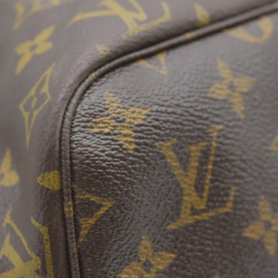 AUCTION $2120 Louis Vuitton  Monogram V Neverfull MM Turquoise