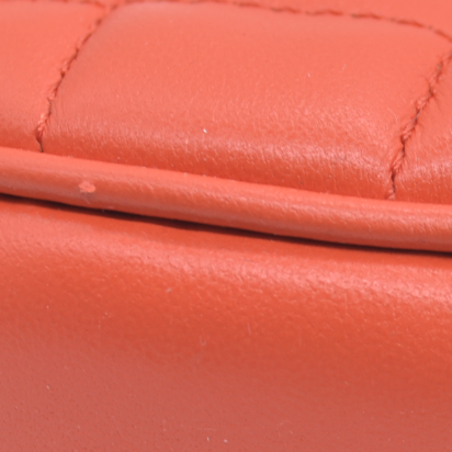 $1875 Versace Half Moon Quilted Bag Coral Medusa CONSIGNMENT