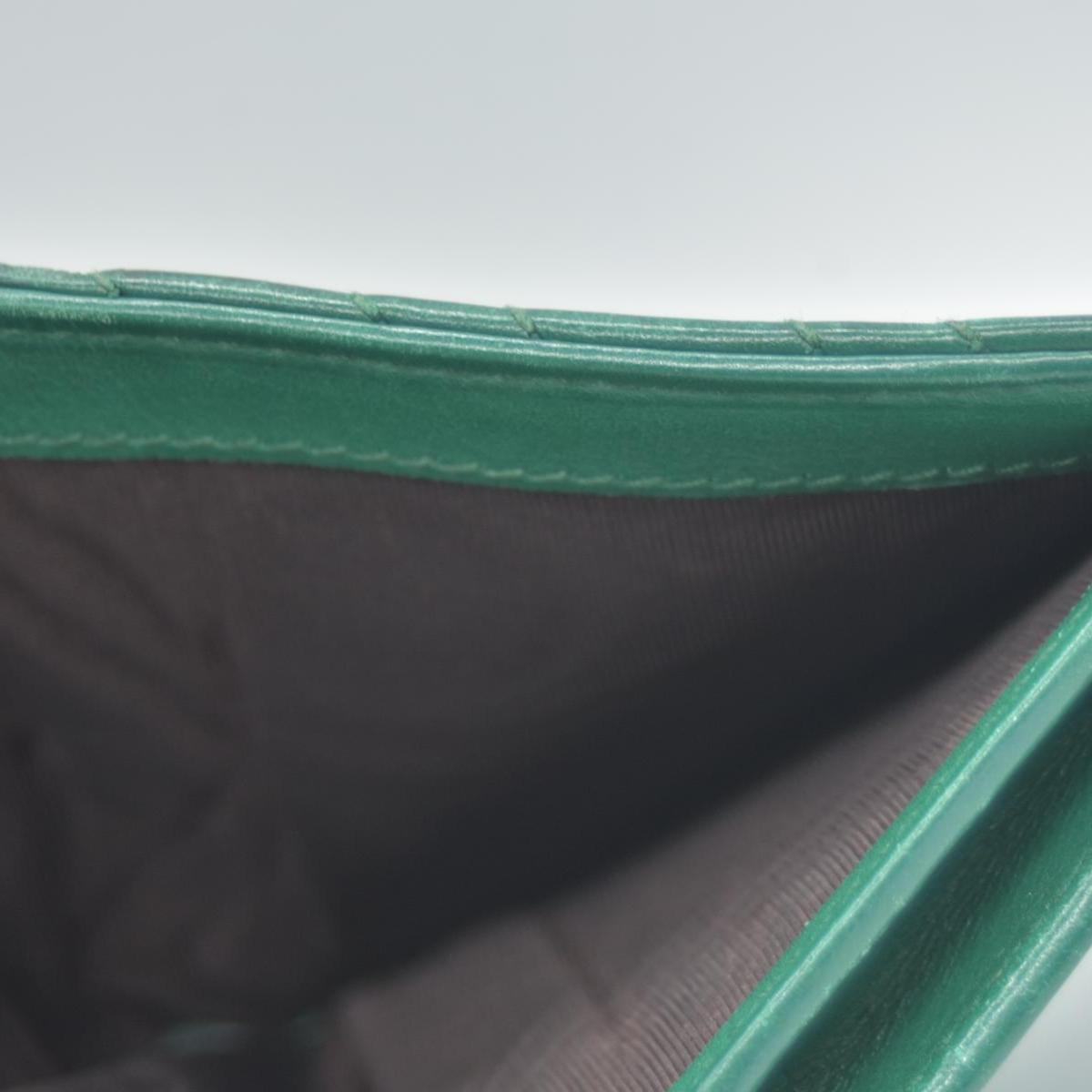 $580 Gucci  Marmont Double G Logo Compact Wallet Emerald CONSIGNMENT