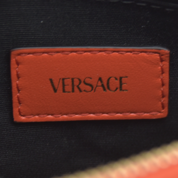 $1875 Versace Half Moon Quilted Bag Coral Medusa CONSIGNMENT