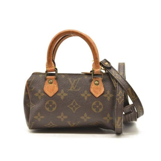 LOUIS VUITTON Monogram Mini Speedy with Strap