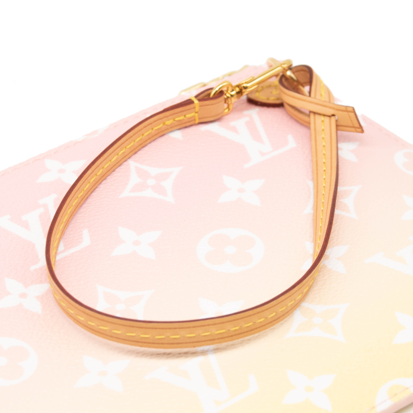 Louis Vuitton Monogram By The Pool Neverfull MM Pochette Light Pink Wristlet