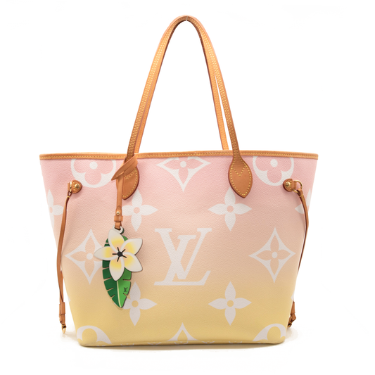 Louis Vuitton Monogram Giant By The Pool Neverfull MM Light Pink Tote