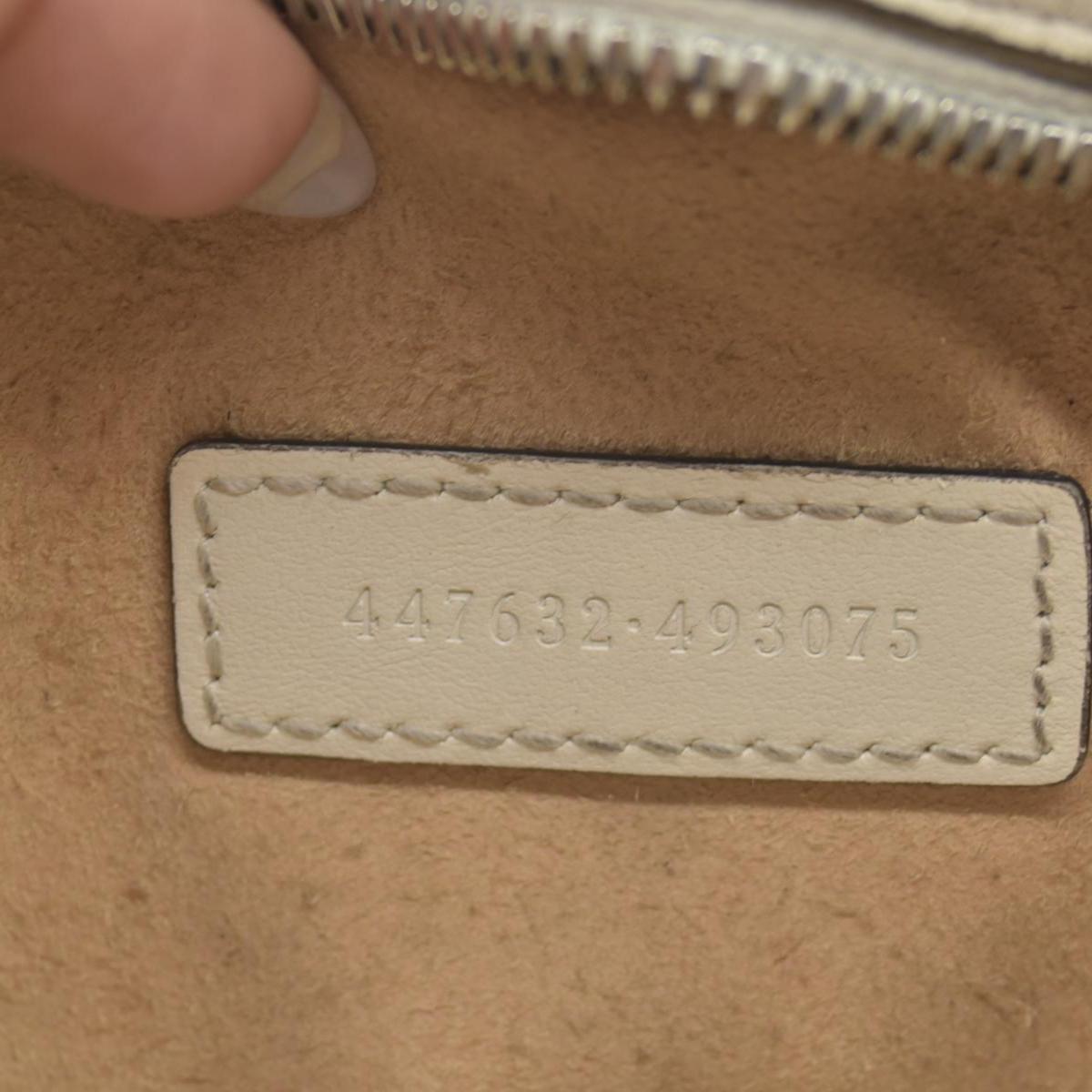 $1950 Gucci Calfskin Matelasse Aria Small GG Marmont Chain Shoulder Bag Mystic White