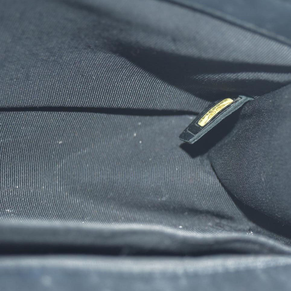 Chanel  Patent Calfskin Quilted Medium Plexiglass Boy Flap Black