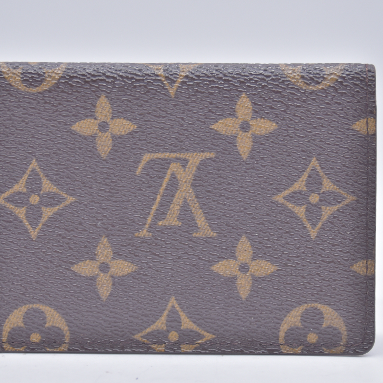 $360 2005 Louis Vuitton Monogram Porte 2 Cartes Vertical Card Holder CA1025