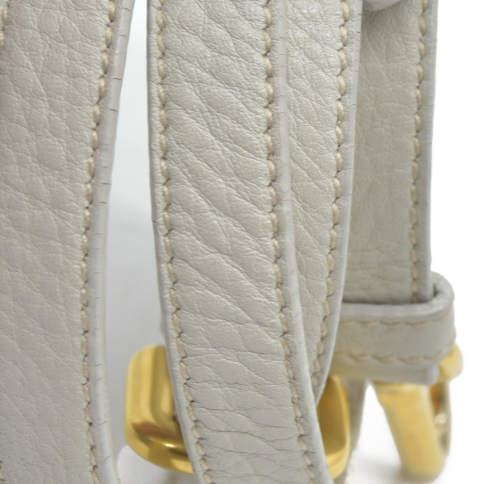 $2400 Prada Canapa Logo Jacquard Handle Bag Blue Denim