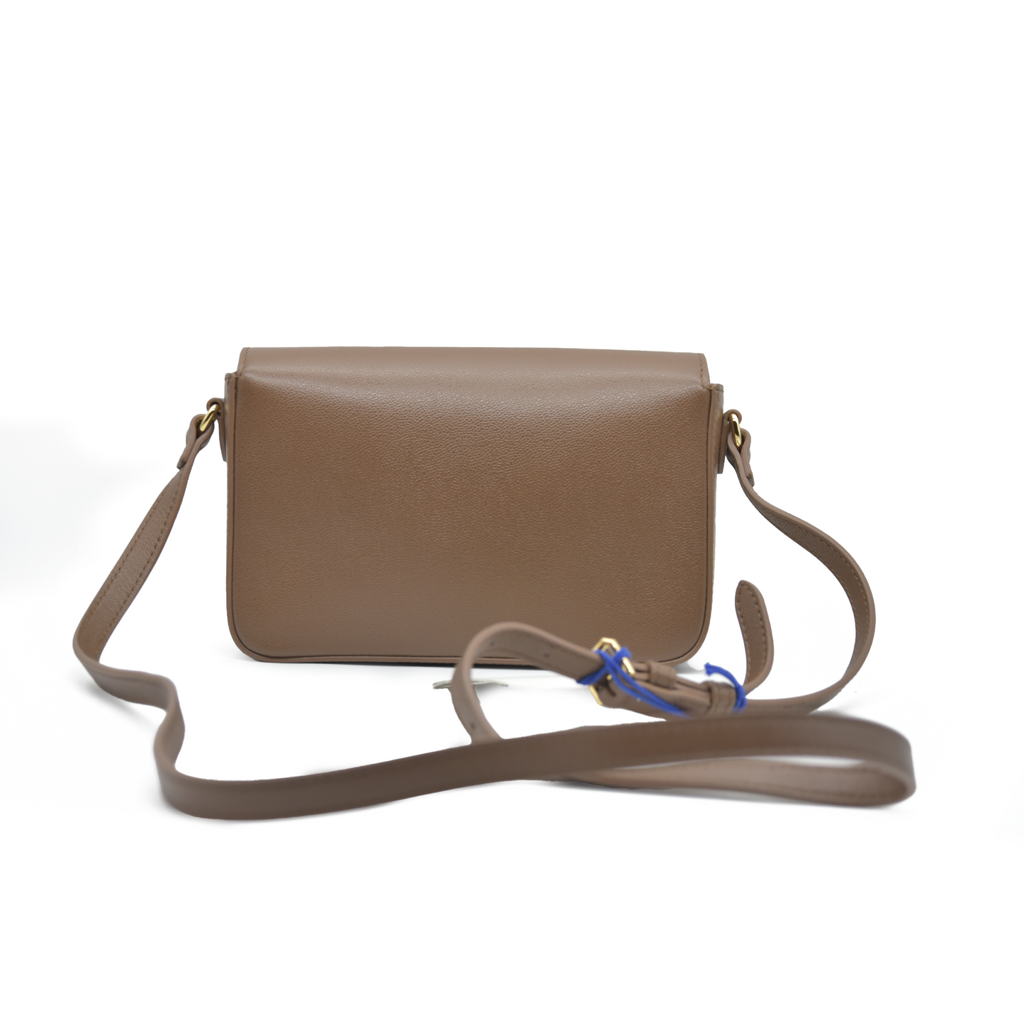 $1150 Burberry Hampshire Small House Check & Leather Crossbody Brown