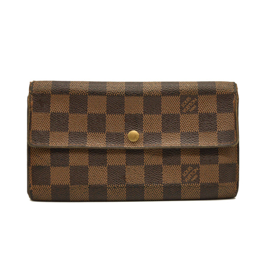 Louis Vuitton  Damier Ebene Sarah Wallet CA0024