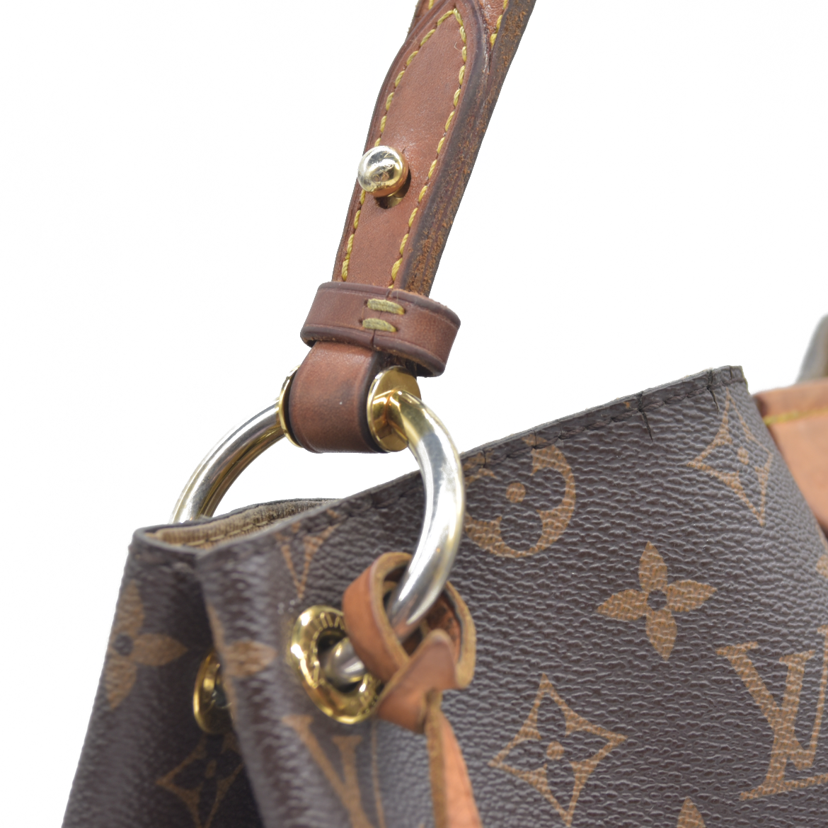AUCTION $1890 Louis Vuitton  Monogram Graceful PM RFID WELL WORN