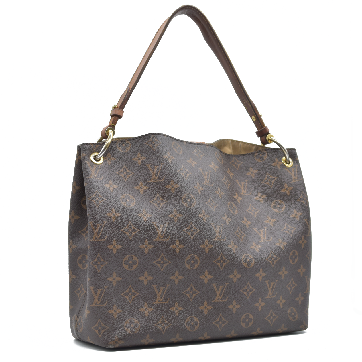 AUCTION $1890 Louis Vuitton  Monogram Graceful PM RFID WELL WORN