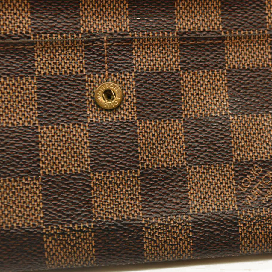 Louis Vuitton  Damier Ebene Sarah Wallet CA0024