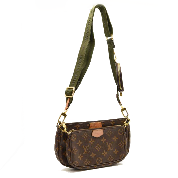 LOUIS VUITTON Monogram Multi Pochette Accessories Kaki