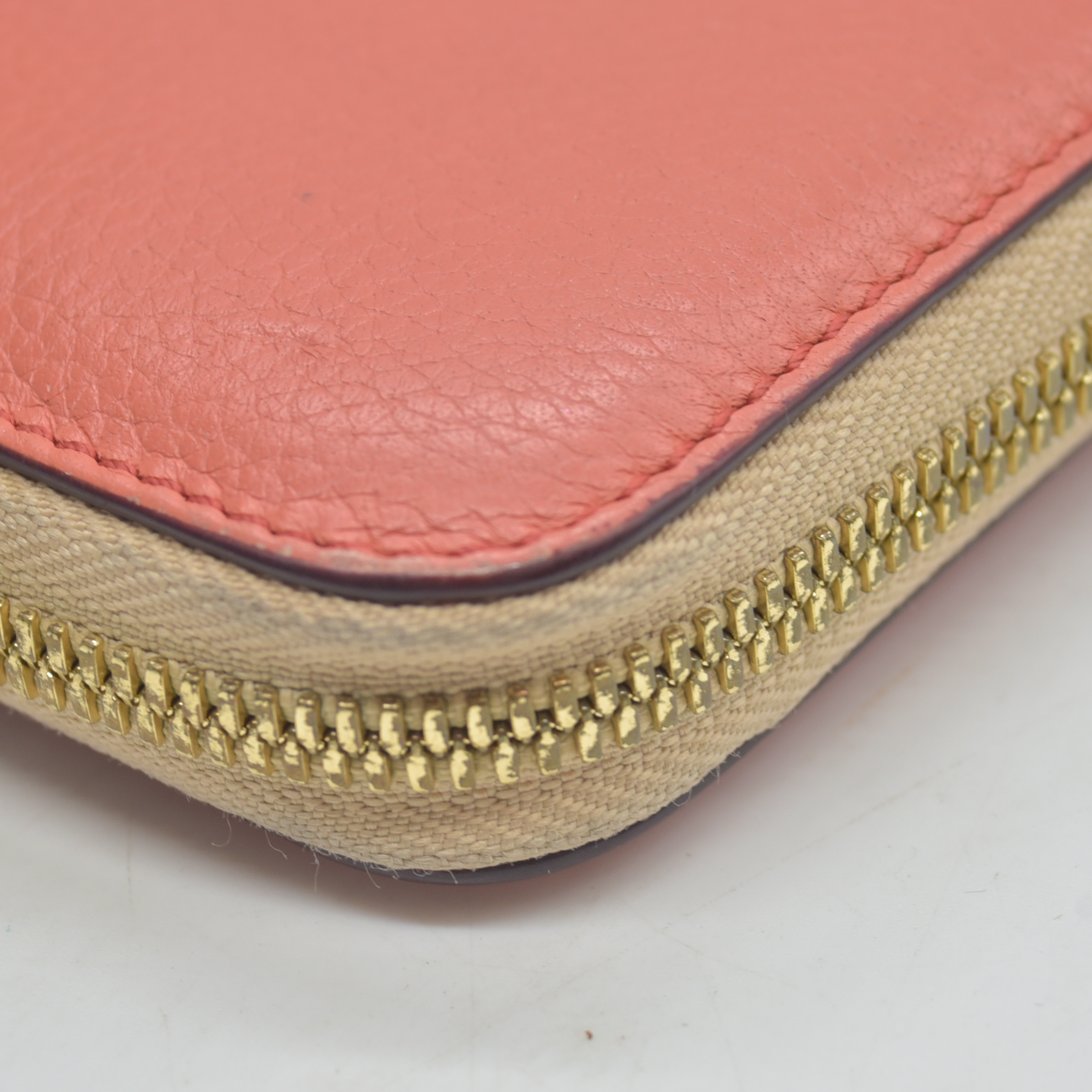 $690 2016 Chloe Baylee Leather Zip Around Long Wallet Purse Pink