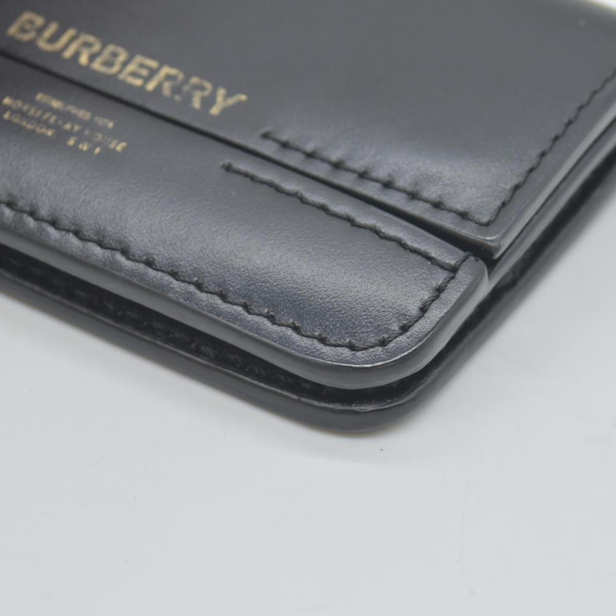 Burberry Calfskin Mini Jody Chain Card Case Black CONSIGNMENT
