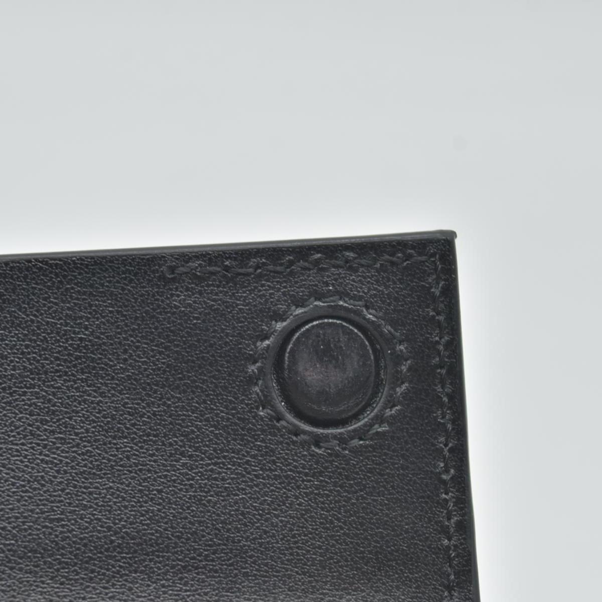 Burberry Calfskin Mini Jody Chain Card Case Black CONSIGNMENT